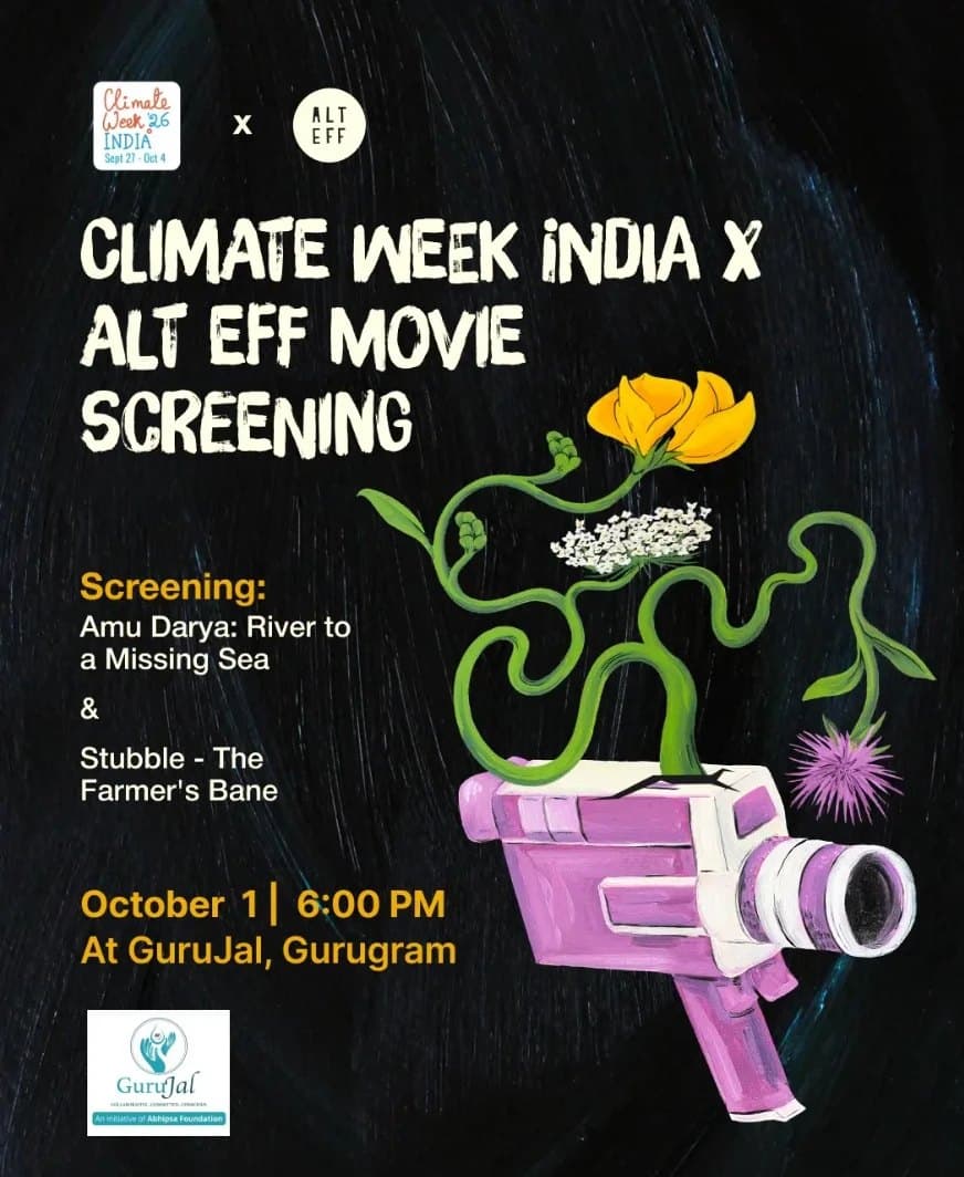 ALT EFF Film Club × Climate Week India × GuruJal